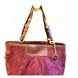 Coach Suede Tote - Rare